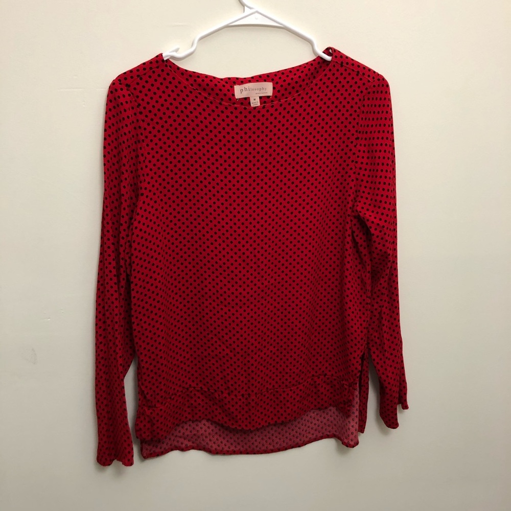 Physiology red dot pattern Blouse